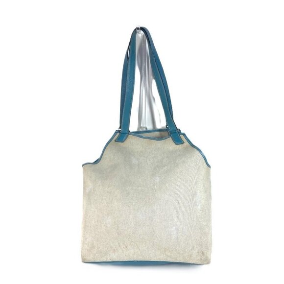 HERMES Shoulder bag Tote Bag Giardinier PM Shoulder Bag Leather/Canvas blue - Picture 16 of 16